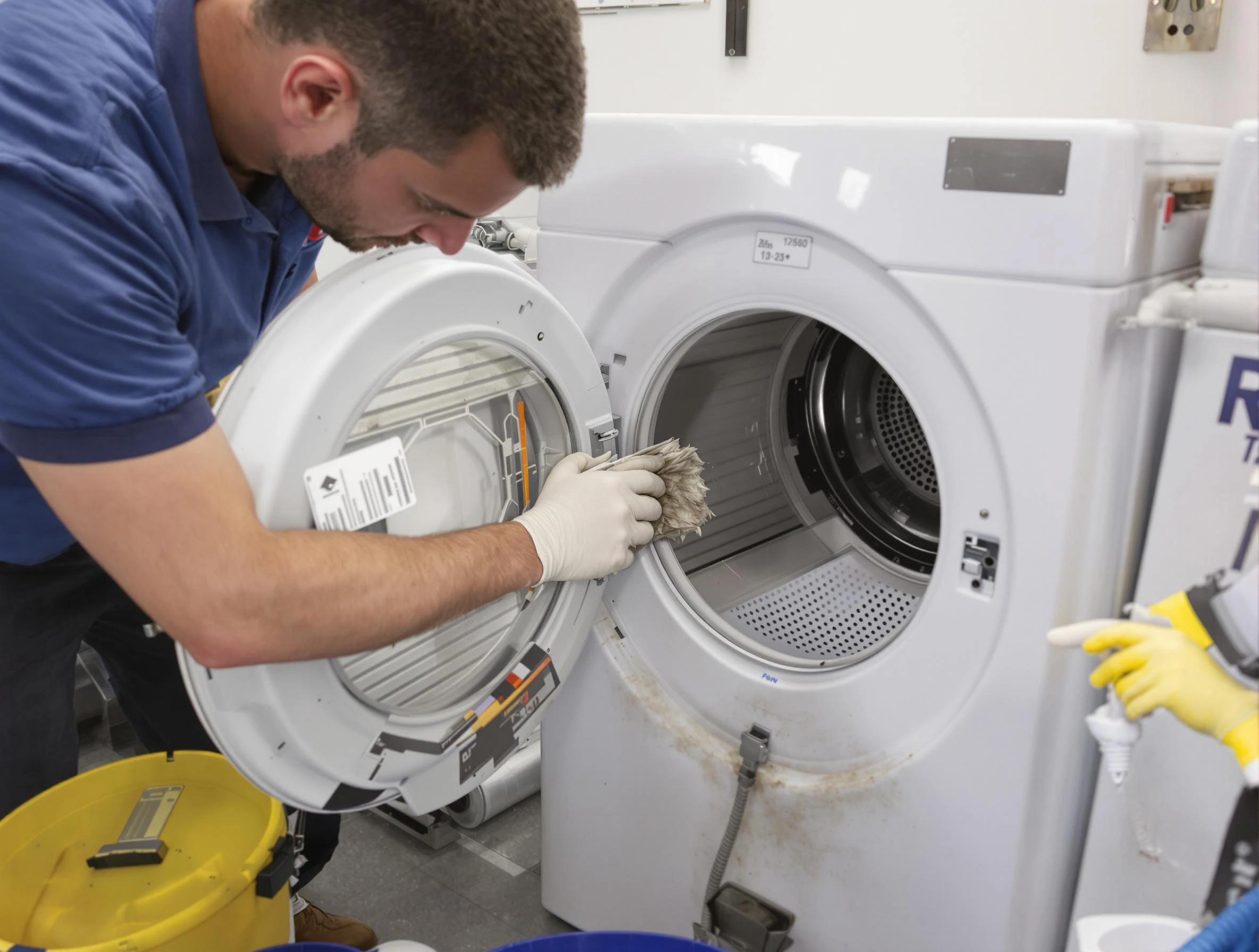 Tolleson Dryer Vent Cleaning specialist performing detailed lint trap cleaning service in Tolleson